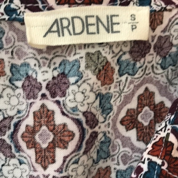 ARDENE Boho Tie Waist Soft Lightweight Romper Sm - Picture 7 of 8